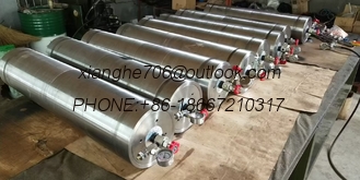 ظرفیت گره دار هیدرولیک مثانه آمپولیتور ASME گواهینامه پوسته اپوکسی 10000 Psi